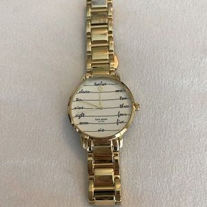 Gold Kate Spade Watch